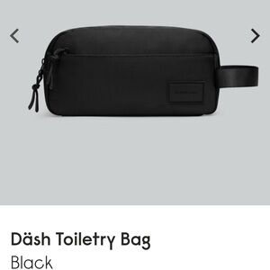 Black Dãsh Toiletry Bag for Men